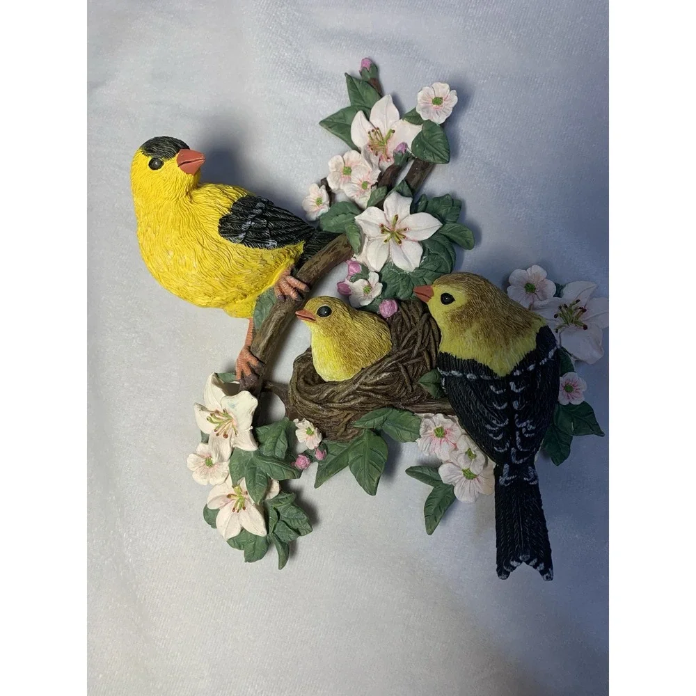 Bradford Exchange 2016 Spring Awakenings Gentle Goldfinches Songbird Collection